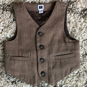 Janie and Jack Herringbone Vest